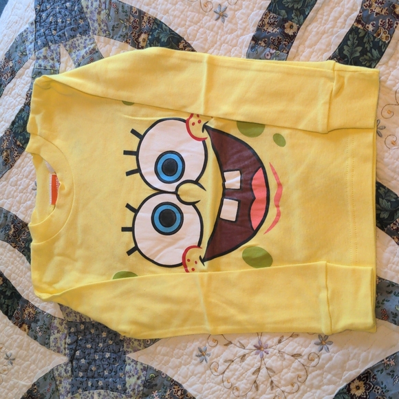 Nickelodeon SpongeBob (8) Yellow PJ 2pc Set (Brand New In Original Package) - Picture 2 of 10